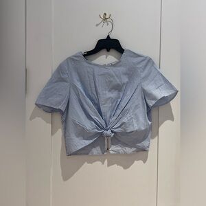☀️1970s inspired cropped shirt